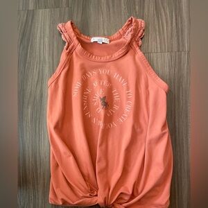 Love Glam GirlCoral Kids Tank Top with Graphic Print size M